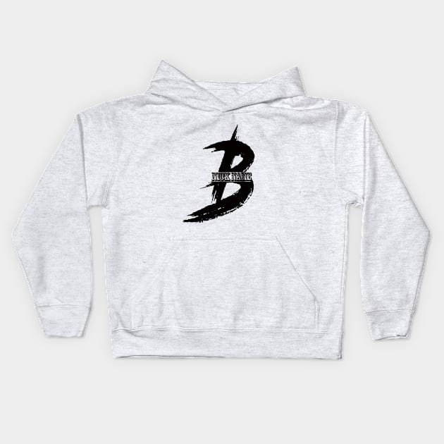 nick name B black Kids Hoodie by MAU_Design